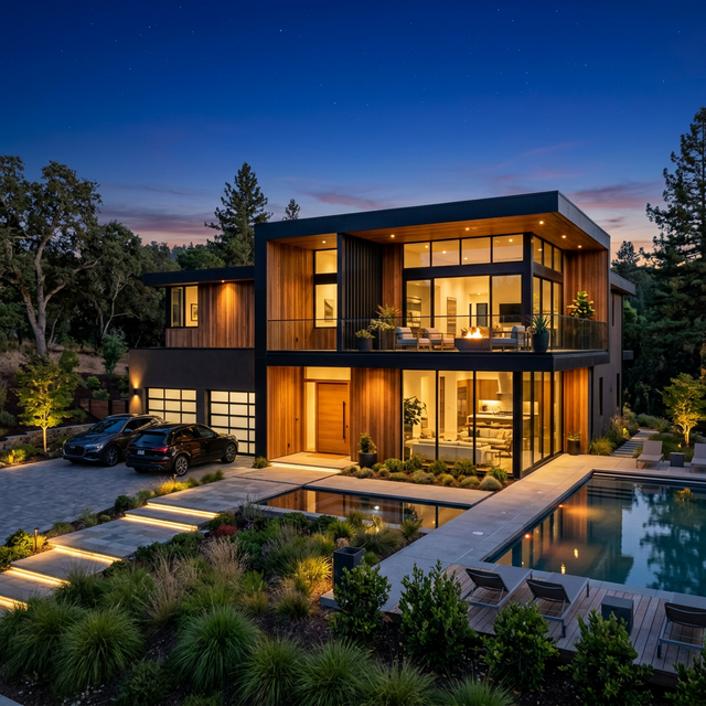 Finished Custom Home Exterior